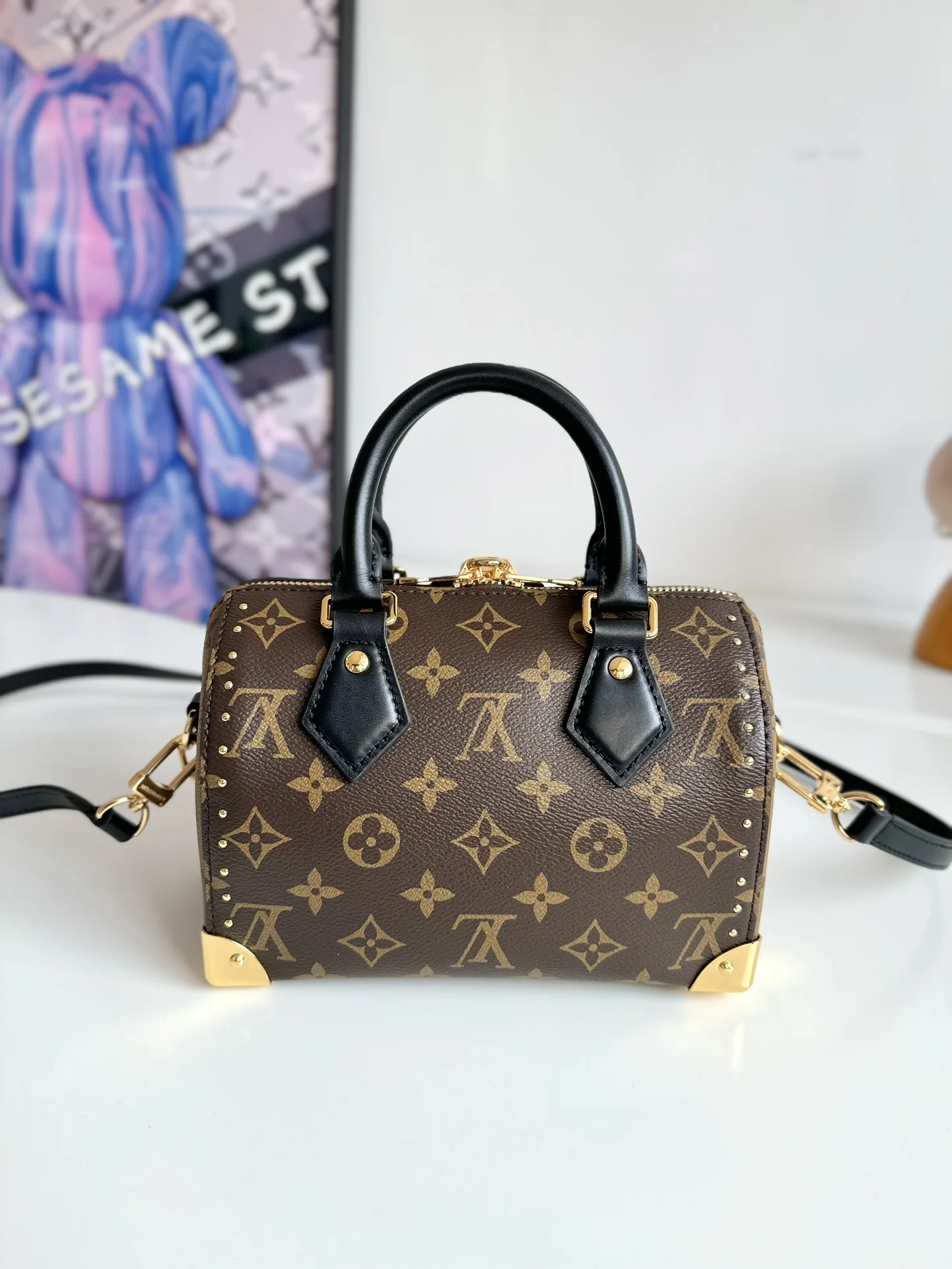 LV海外原单M13146 Speedy Trunk 手袋 手提斜挎包 - 细节图 3