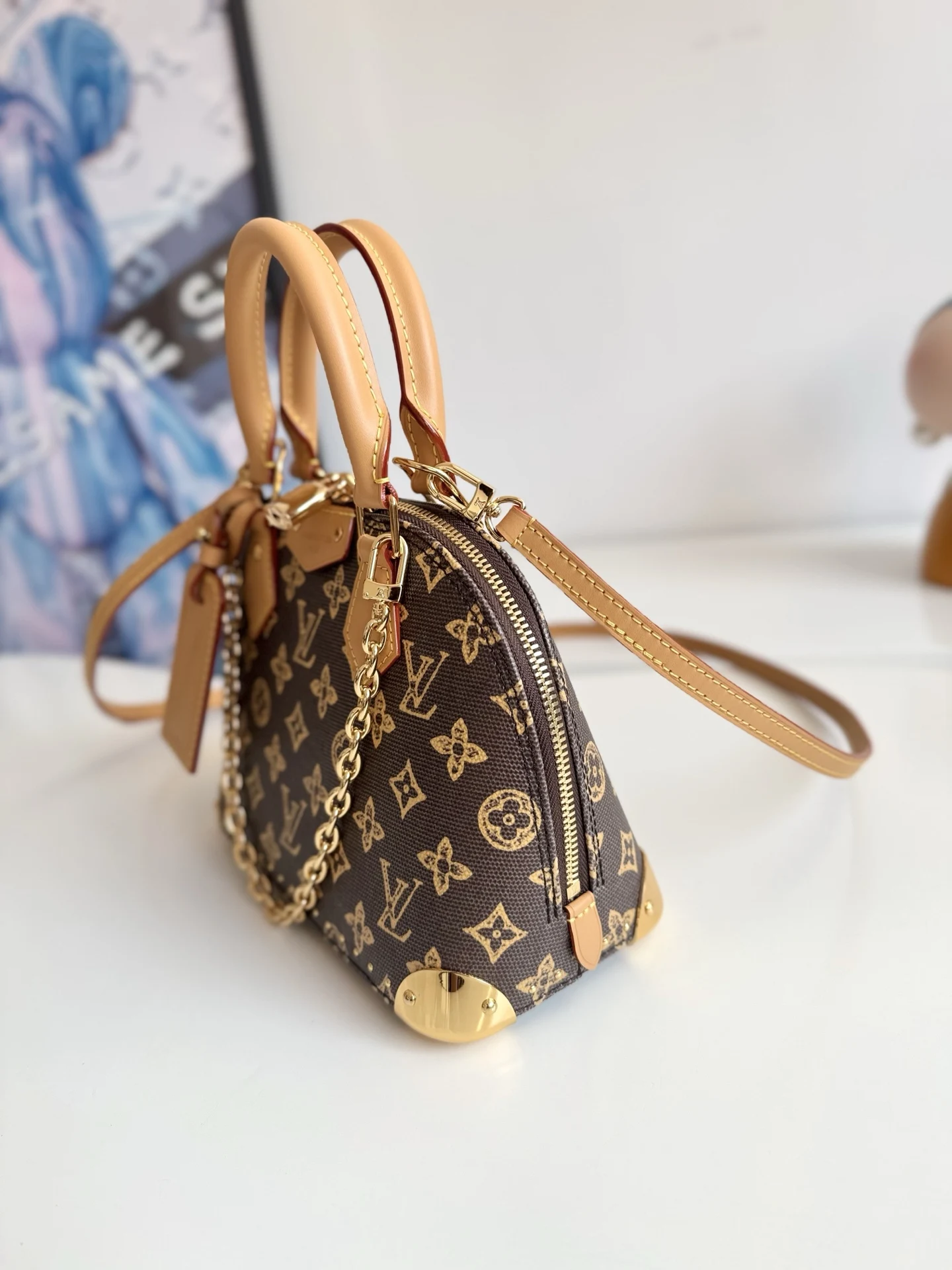 LV海外原单M28105 Alma Trunk BB 手袋 手提斜挎包 - 细节图 2