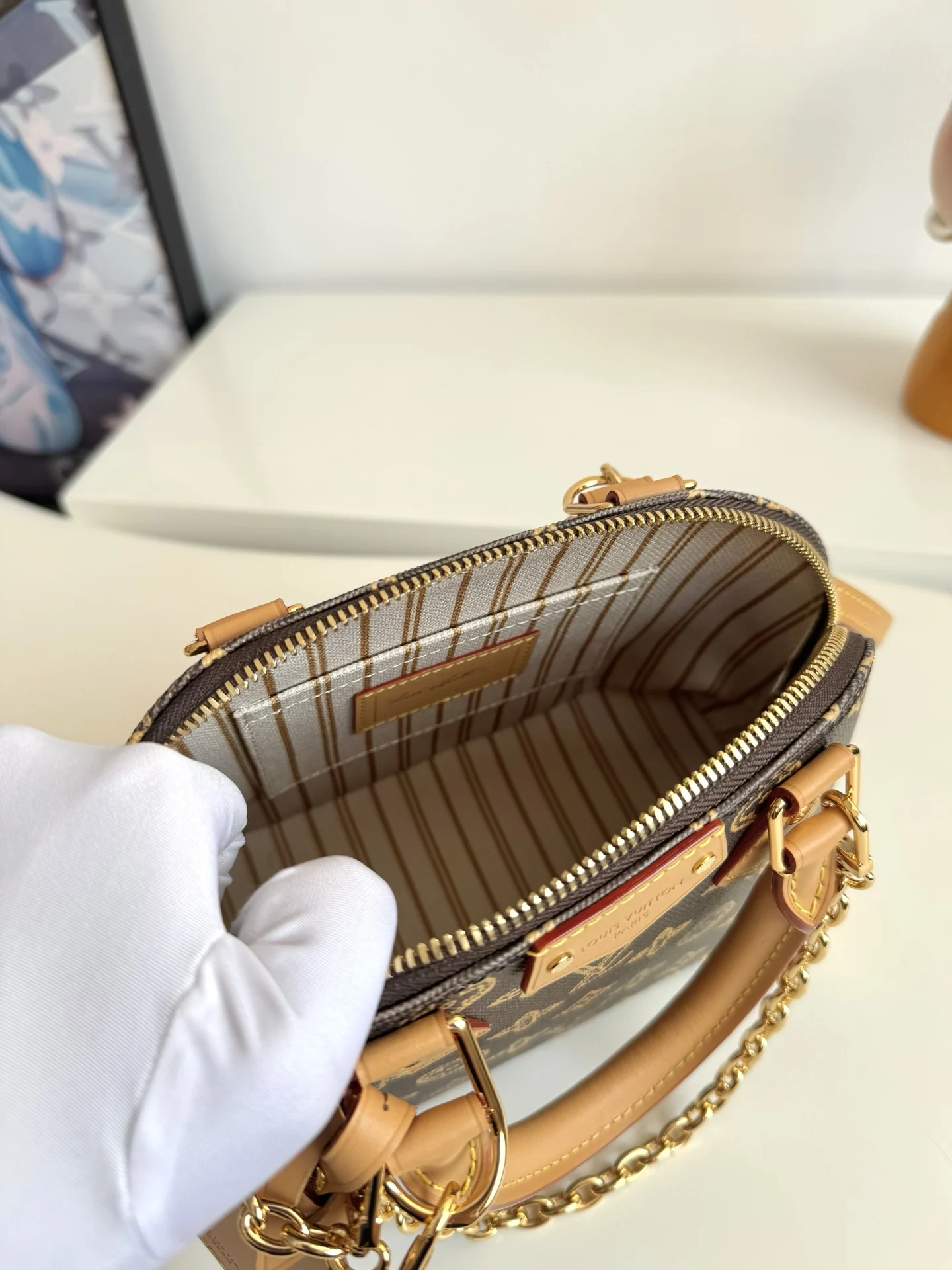 LV海外原单M28105 Alma Trunk BB 手袋 手提斜挎包 - 细节图 8