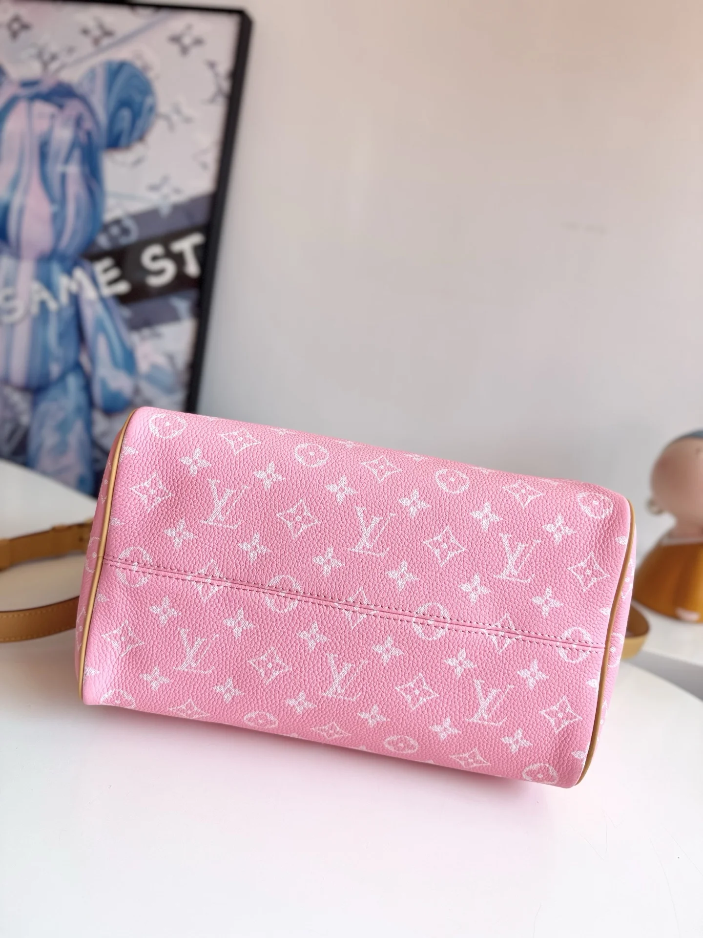LV海外原单M13914 Speedy P9 Bandouliere 30 手提斜挎包 - 细节图 4