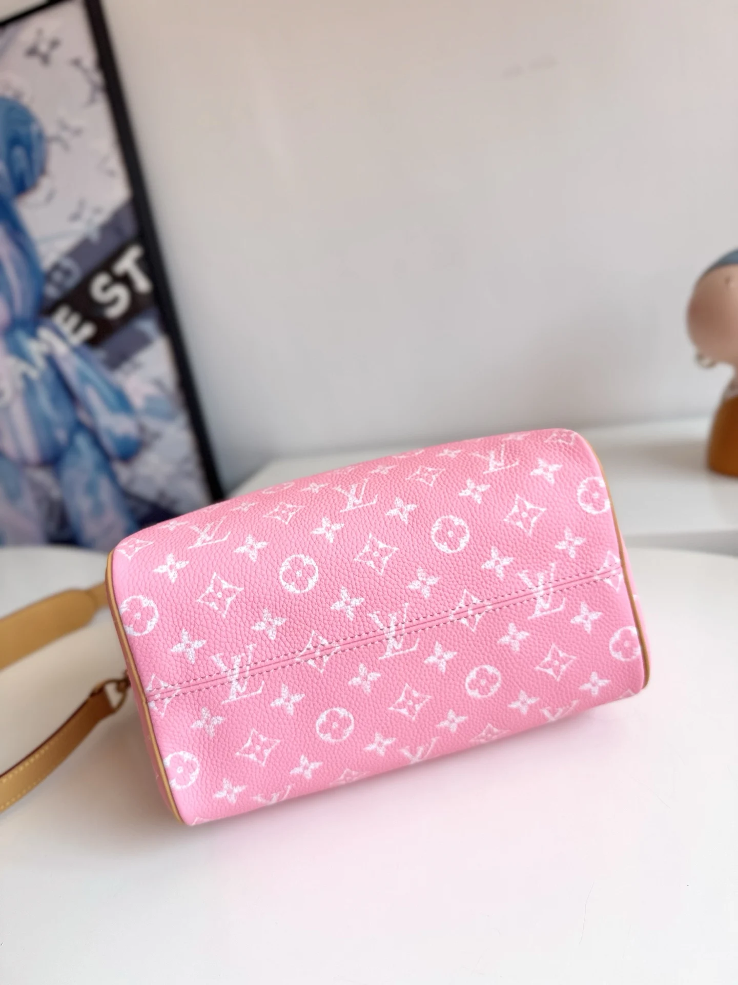 LV海外原单M13911 Speedy P9 Bandouliere25Monogram 手提斜挎包 - 细节图 4