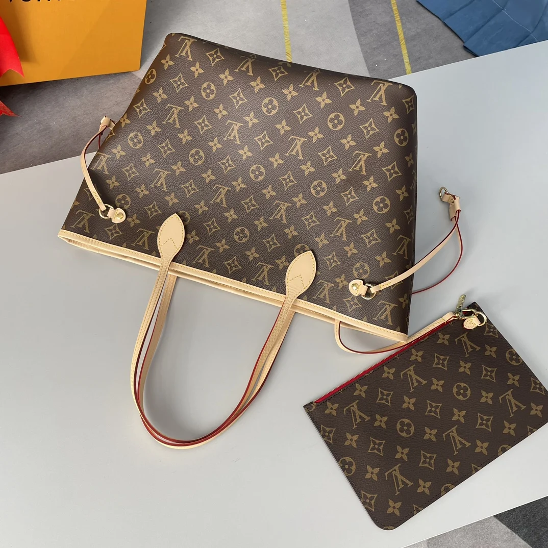 Louis Vuitton Original overseas M41177 Neverfull Medium Tote Bag Shoulder Bag - Detail view 4