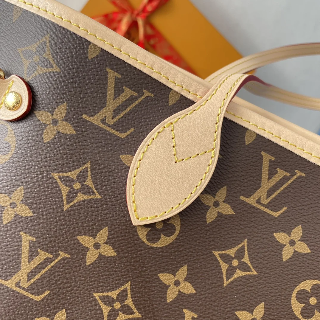 Louis Vuitton Original overseas M41177 Neverfull Medium Tote Bag Shoulder Bag - Detail view 5
