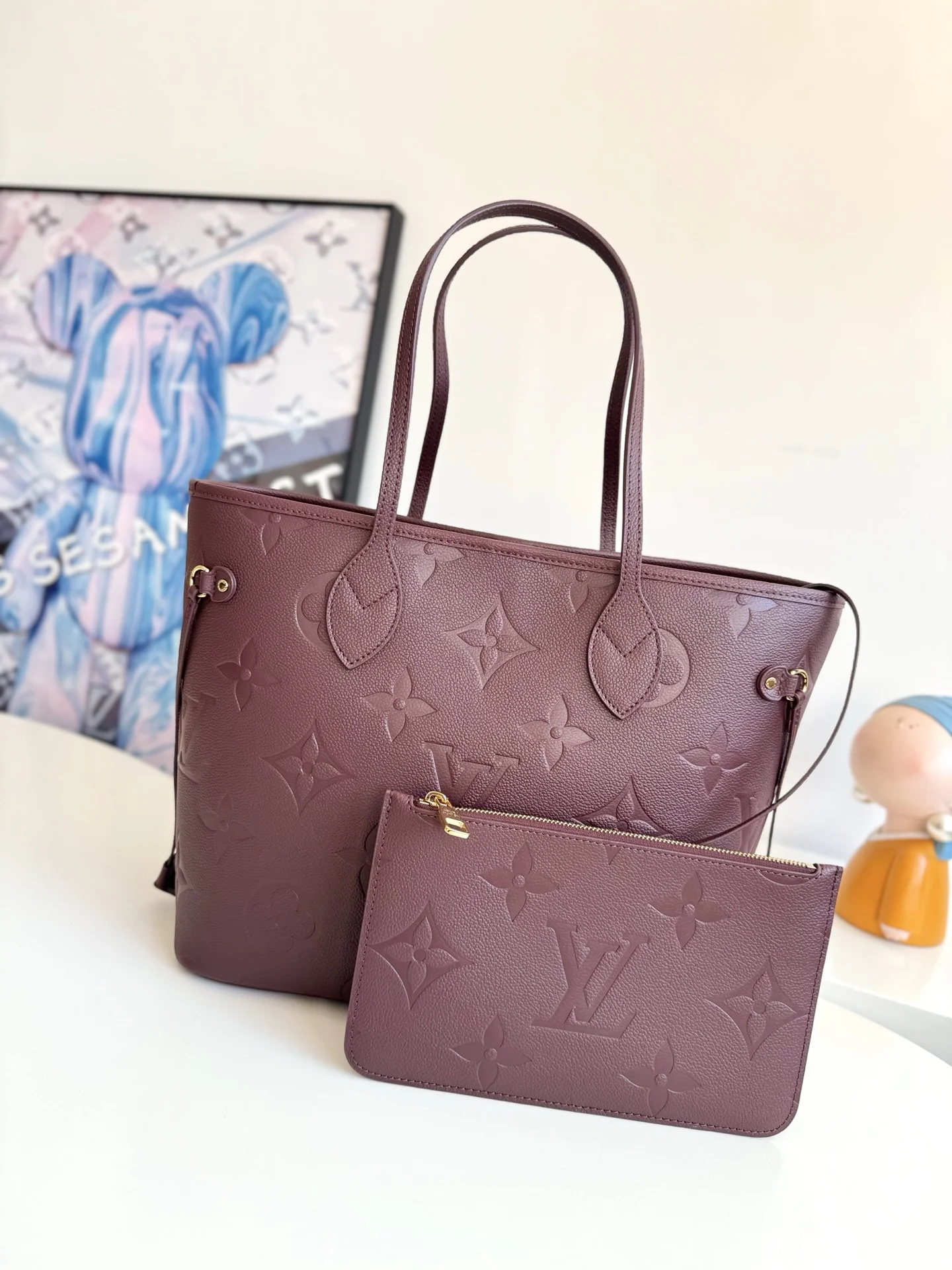 Louis Vuitton Overseas Original M45686 Neverfull Medium Tote Bag Shoulder Bag - Detail view 3