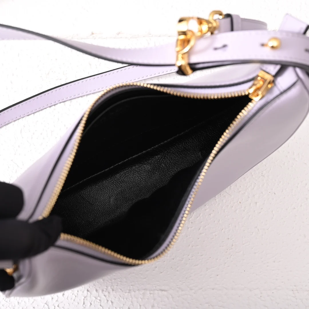 Prada 1BC194 Hobo Leather Underarm Bag Crossbody Bag - Detail view 7