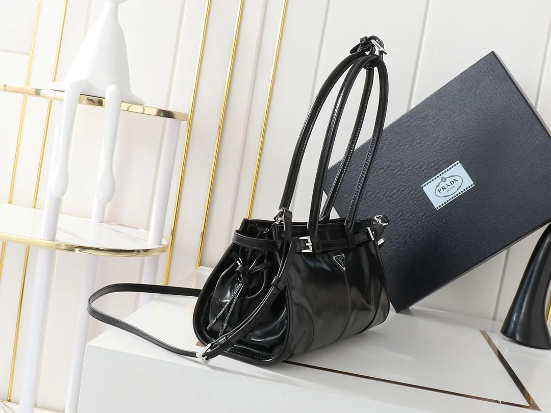 Prada 1BA426 LusSolf Leather Single Shoulder/Crossbody Bag - Detail view 2