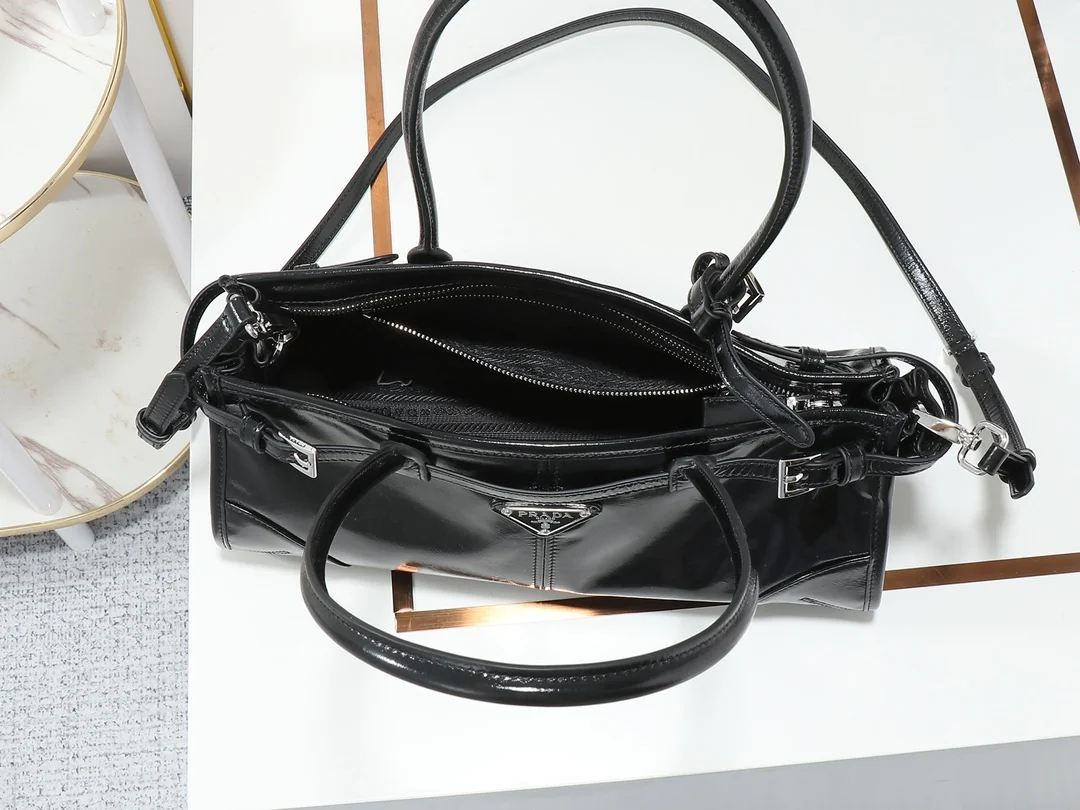 Prada 1BA426 LusSolf Leather Single Shoulder/Crossbody Bag - Detail view 8