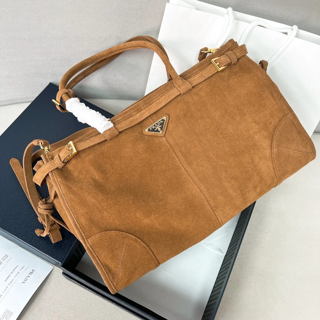 Prada 1BA433 LuxSoft Large Handbag Shoulder Bag Crossbody Bag