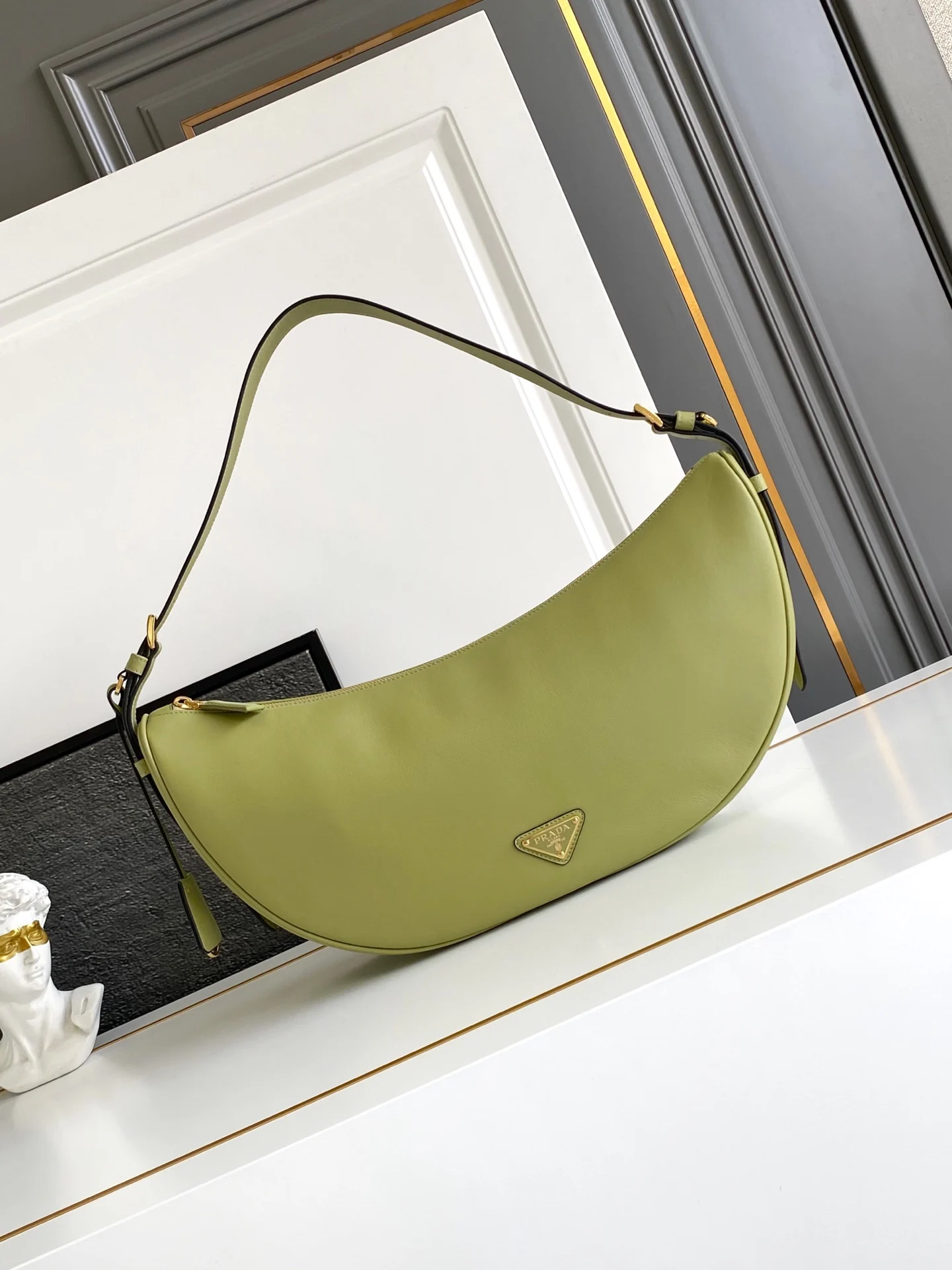 Prada 1BC255 Leather Handbag Shoulder Backpack - Detail view 1