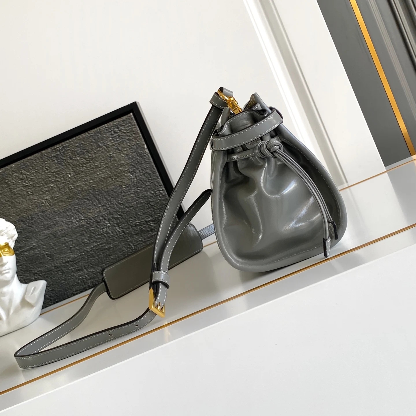 Prada 1BA215 LusSolf Leather Crossbody Bag - Detail view 2