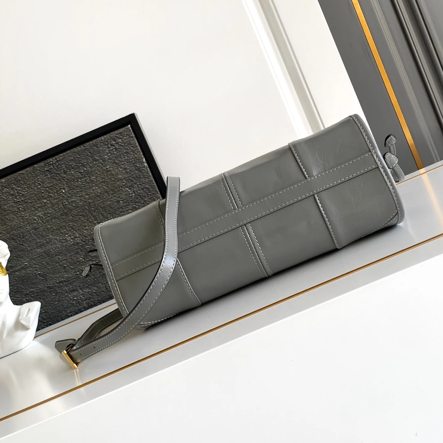 Prada 1BA215 LusSolf Leather Crossbody Bag - Detail view 4