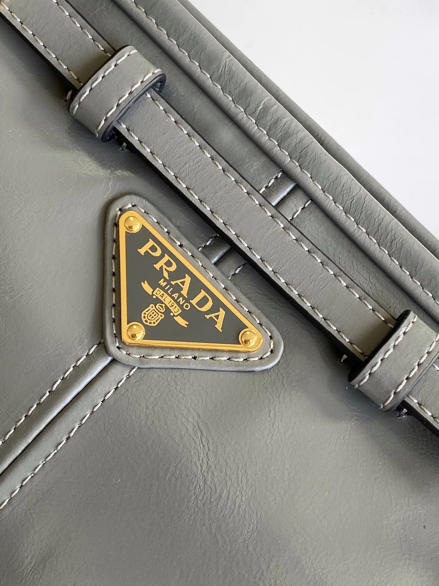 Prada 1BA215 LusSolf Leather Crossbody Bag - Detail view 5