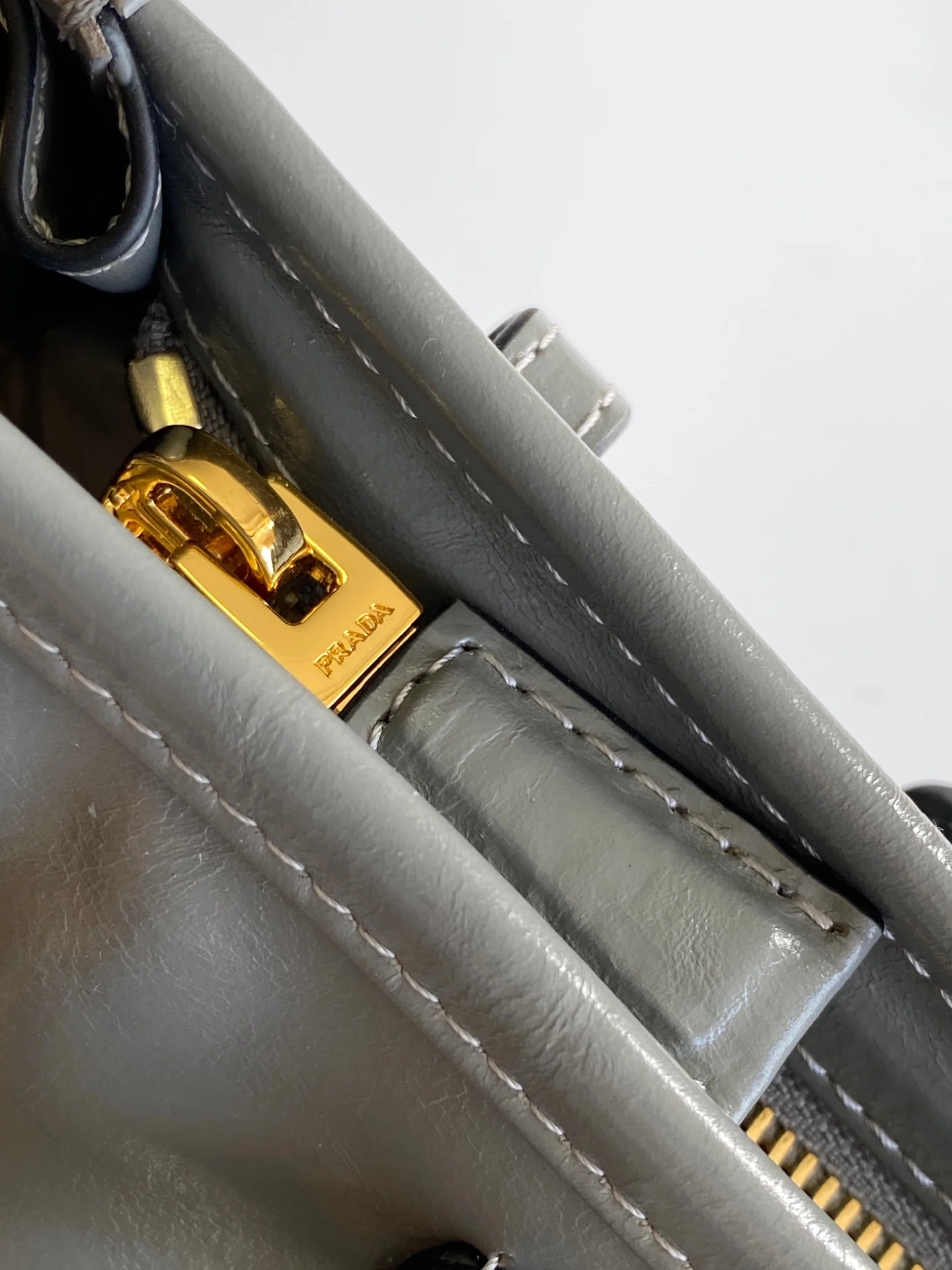 Prada 1BA215 LusSolf Leather Crossbody Bag - Detail view 7