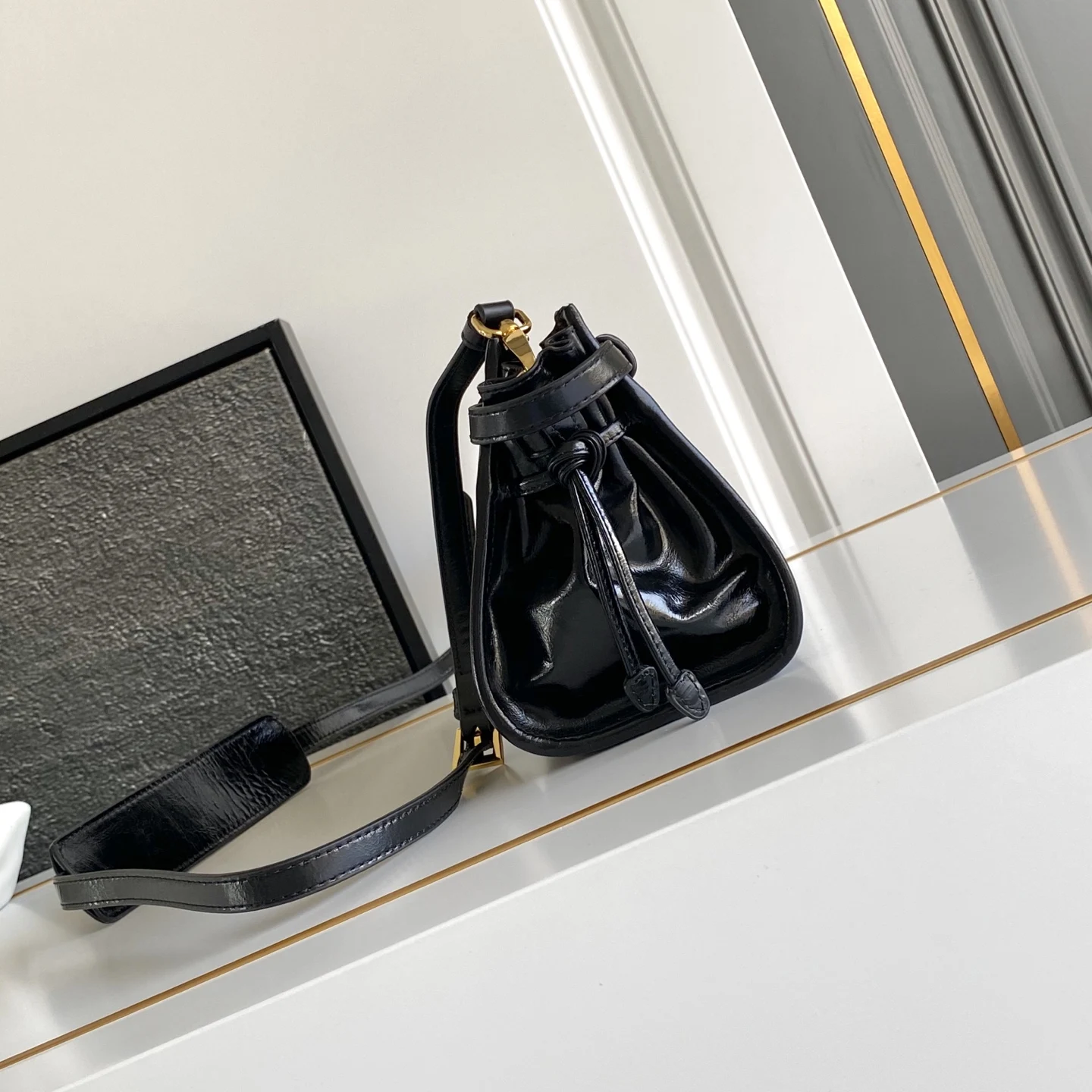 Prada 1BA215 LusSolf Leather Crossbody Bag - Detail view 2