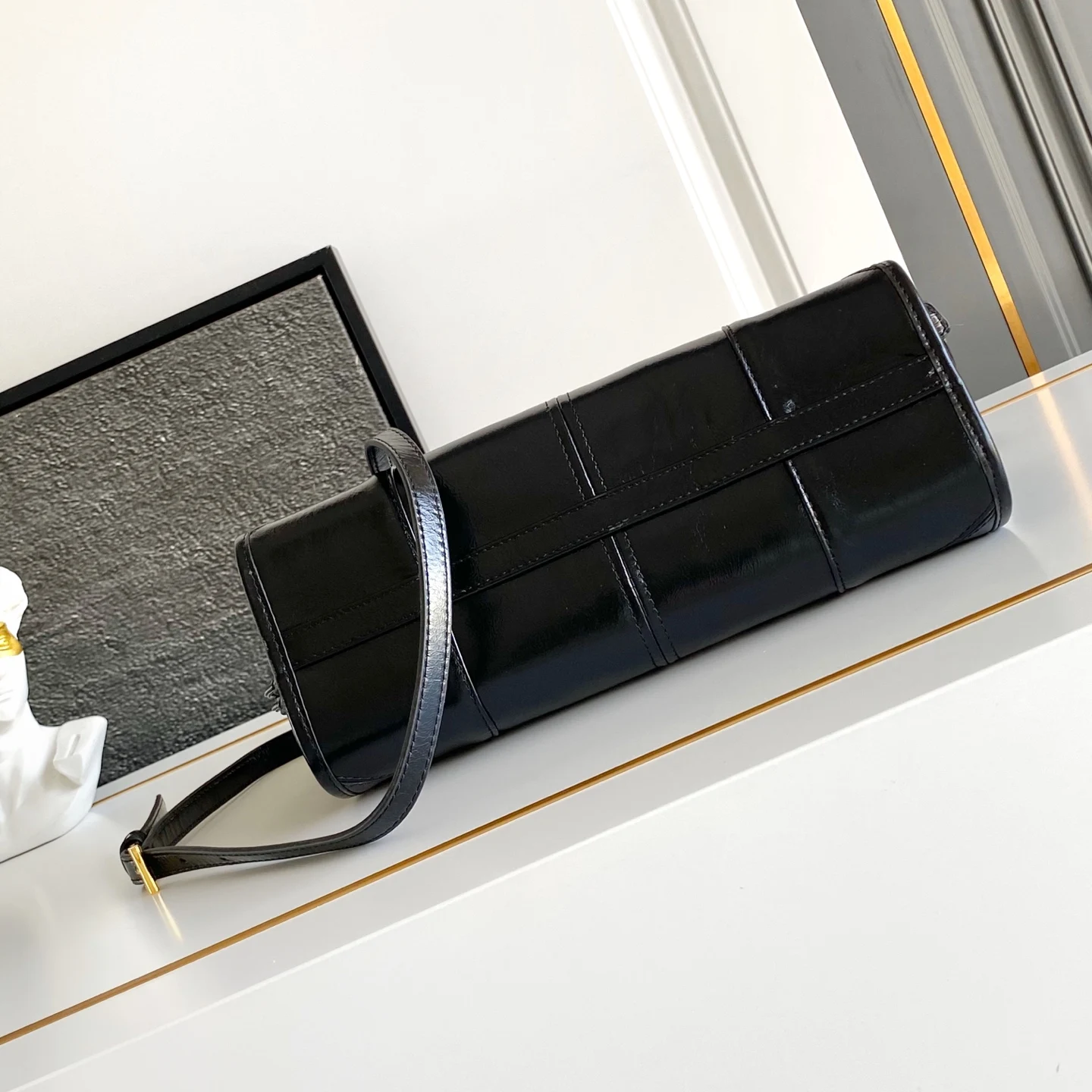 Prada 1BA215 LusSolf Leather Crossbody Bag - Detail view 4