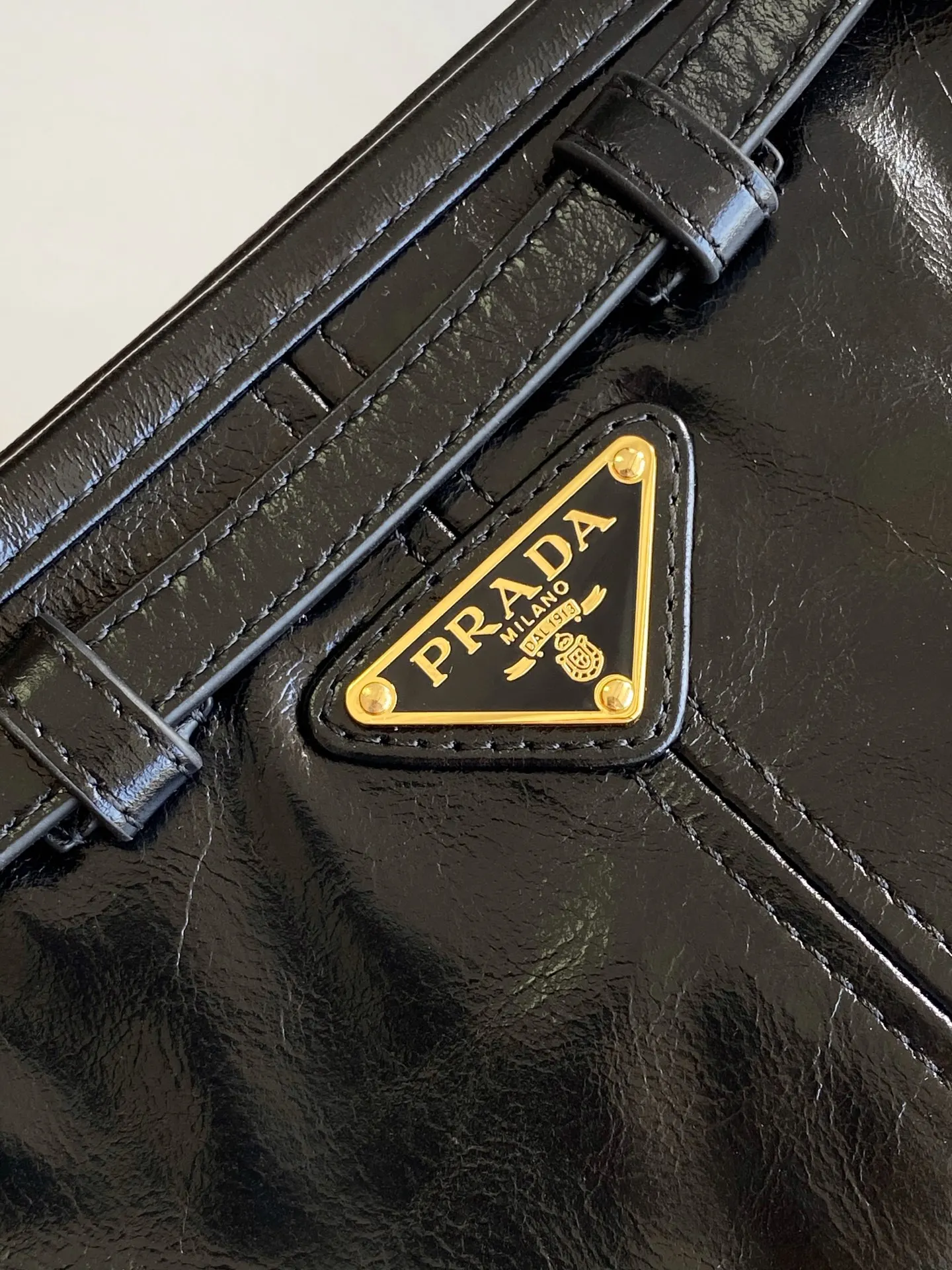 Prada 1BA215 LusSolf Leather Crossbody Bag - Detail view 5