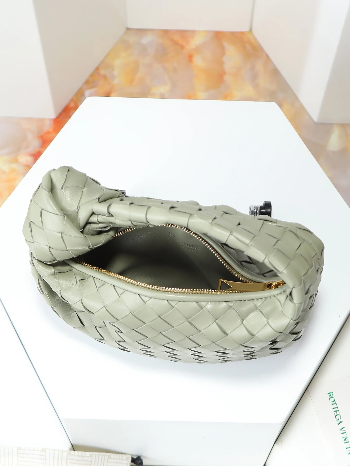 BV651876 编织打结hobo 手提包 - 细节图 10