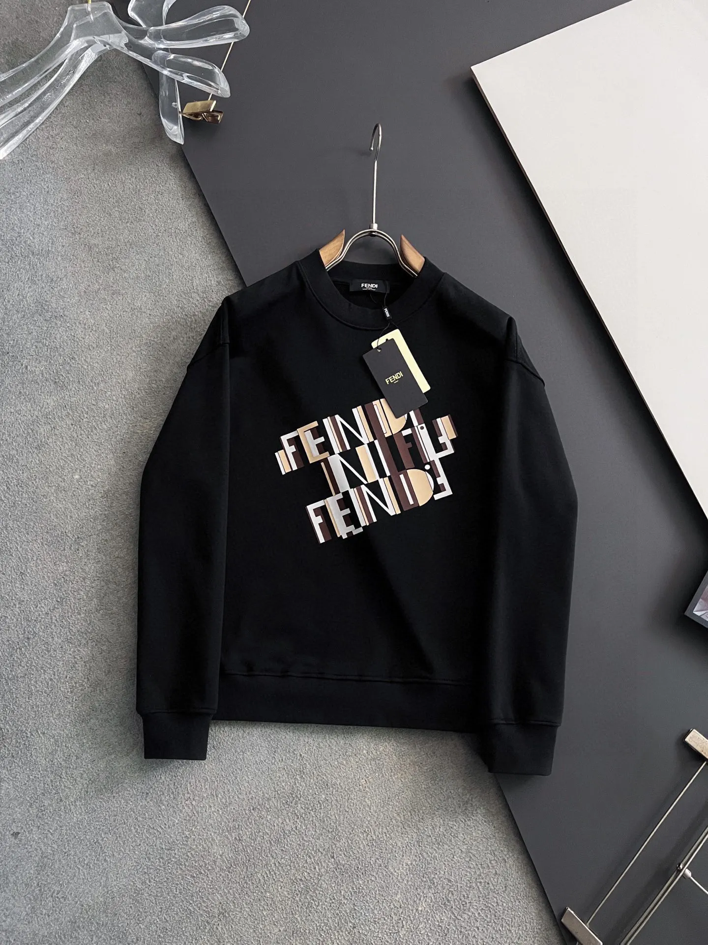 Fendi Exclusive custom-made pure cotton 410g fabric sweatshirt - Detail view 1