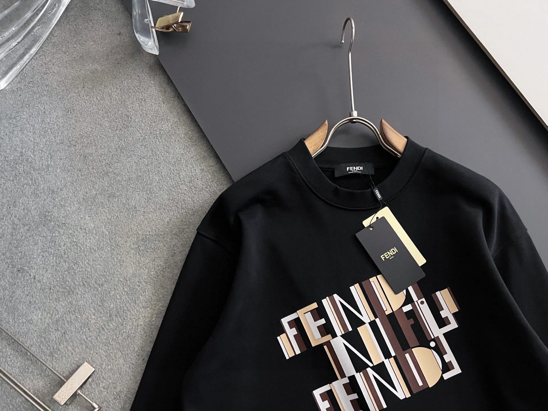 Fendi Exclusive custom-made pure cotton 410g fabric sweatshirt - Detail view 2