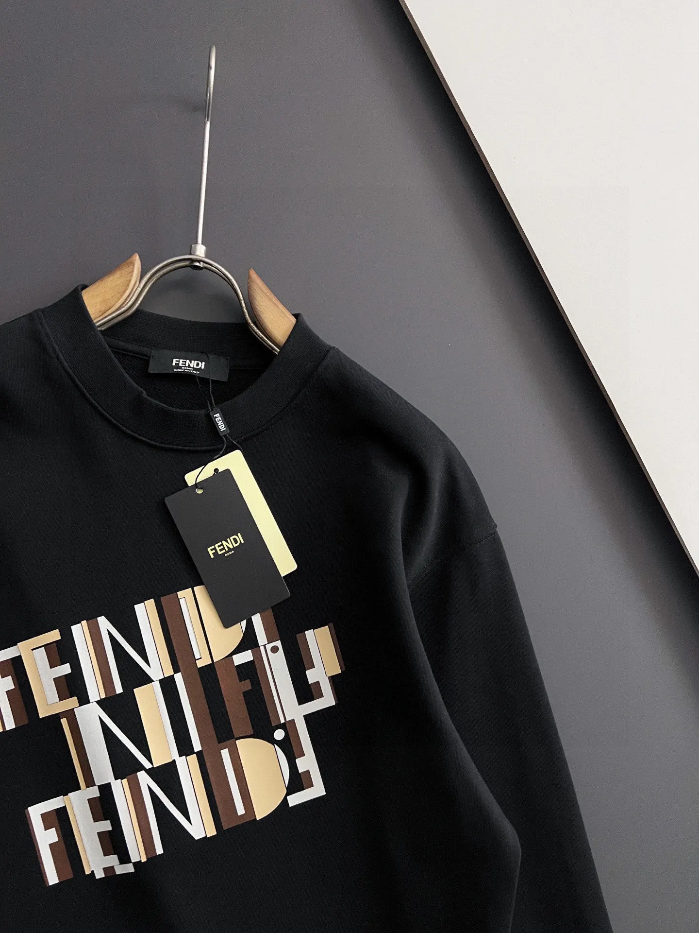 Fendi Exclusive custom-made pure cotton 410g fabric sweatshirt - Detail view 3