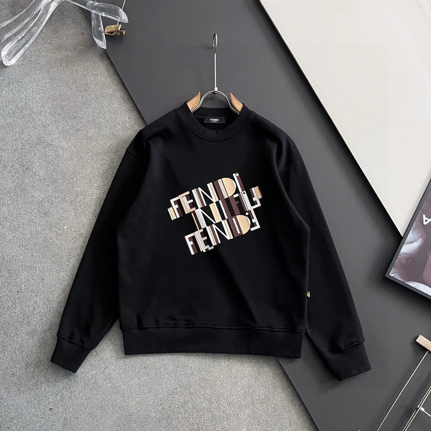 Fendi Exclusive custom-made pure cotton 410g fabric sweatshirt - Detail view 4