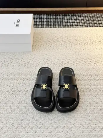 新品思琳复古罗马小牛皮凉鞋