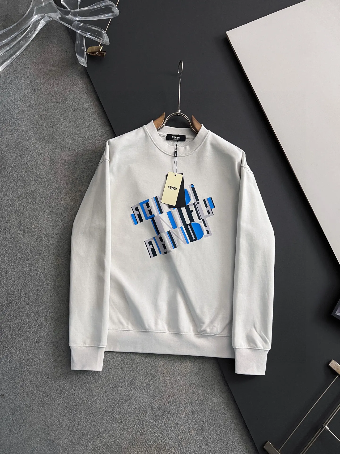 Fendi Exclusive custom-made 410g pure cotton fabric sweatshirt