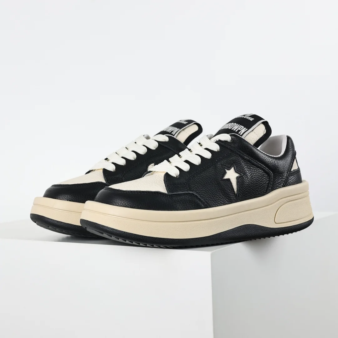 Rick Owens Platform High-Top Casual Sneakers - Detail view 1