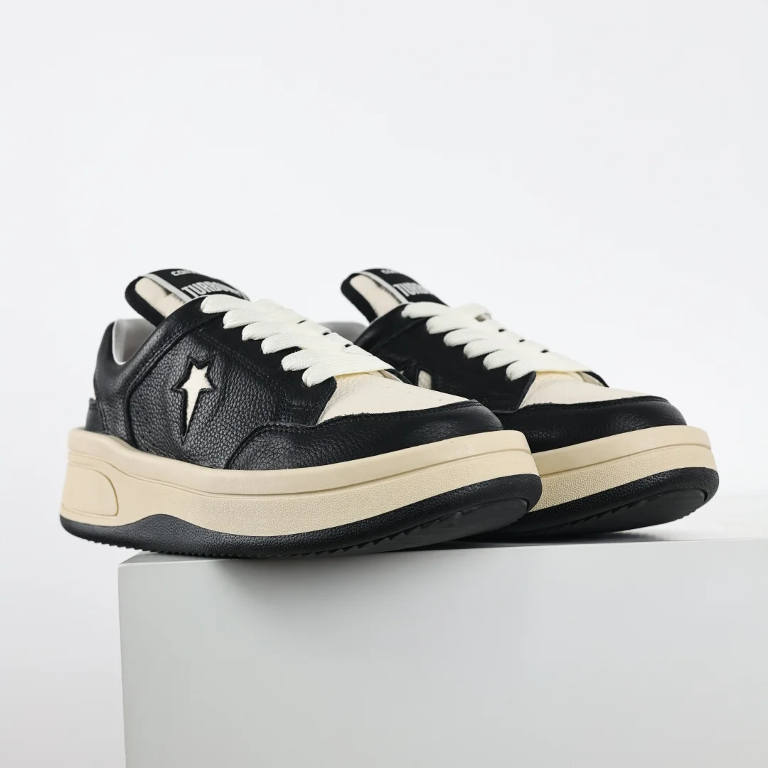 Rick Owens Platform High-Top Casual Sneakers - Detail view 3