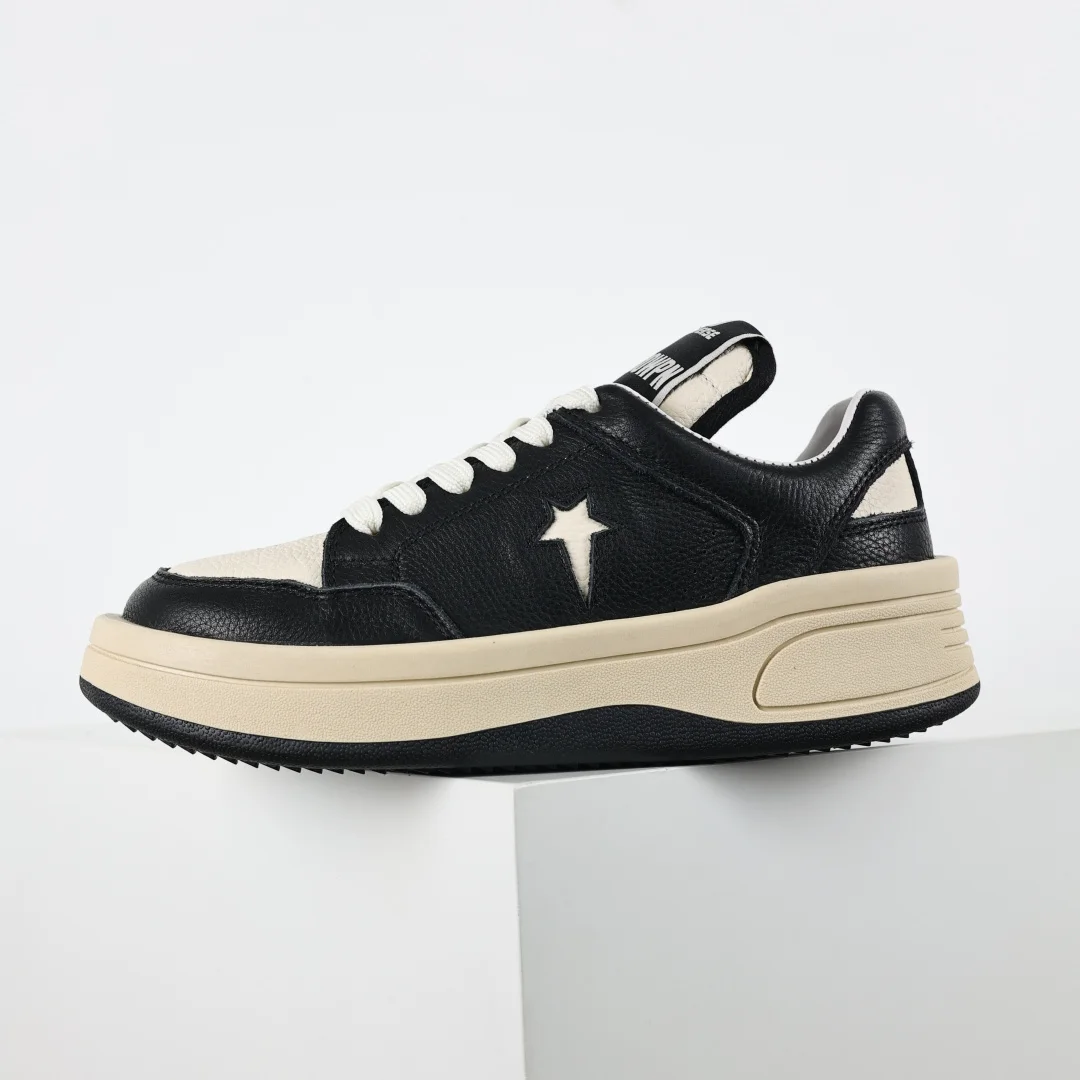 Rick Owens Platform High-Top Casual Sneakers - Detail view 9
