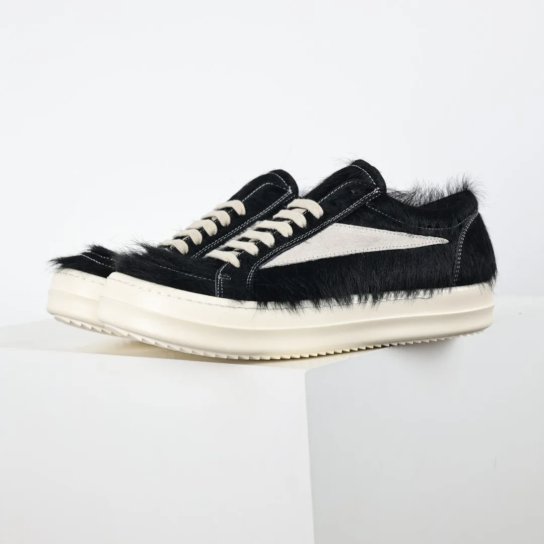 Rick Owens X1 RO horsehair sneakers - Detail view 1