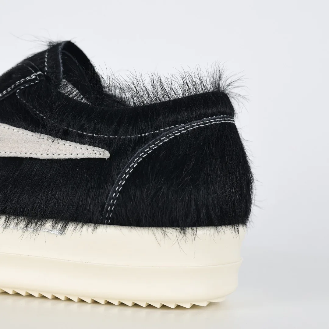 Rick Owens X1 RO horsehair sneakers - Detail view 4