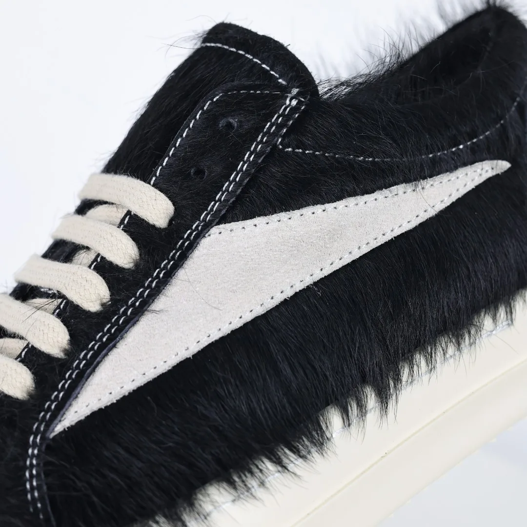 Rick Owens X1 RO horsehair sneakers - Detail view 6