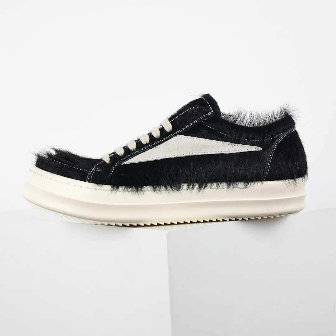Rick Owens X1 RO horsehair sneakers - Detail view 9