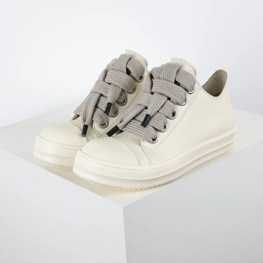 Rick Owens Low-top leather fashion sneakers - Detail view 2