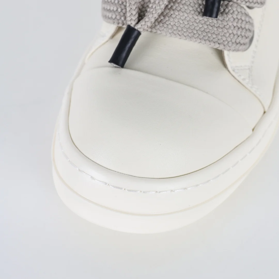 Rick Owens Low-top leather fashion sneakers - Detail view 5