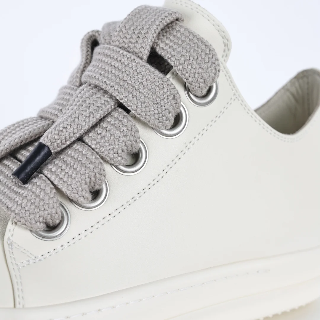 Rick Owens Low-top leather fashion sneakers - Detail view 6