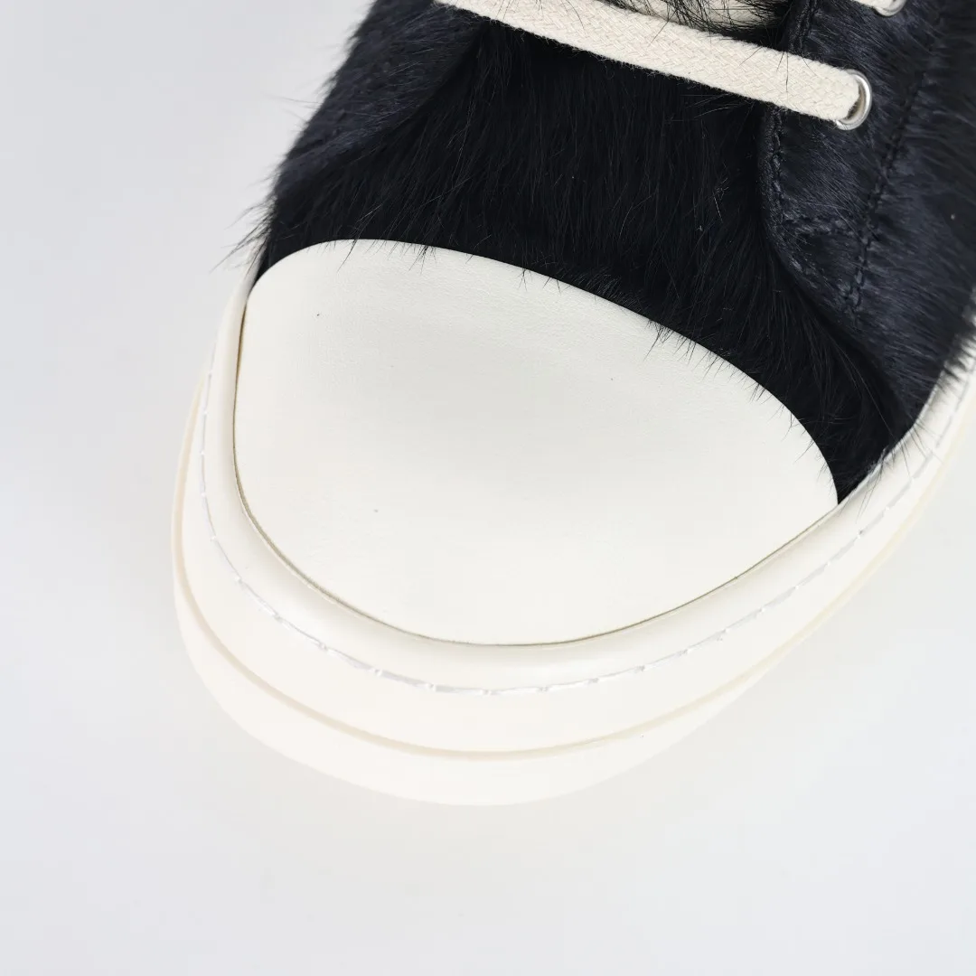 Rick Owens RO watermelon head horsehair sneakers - Detail view 5
