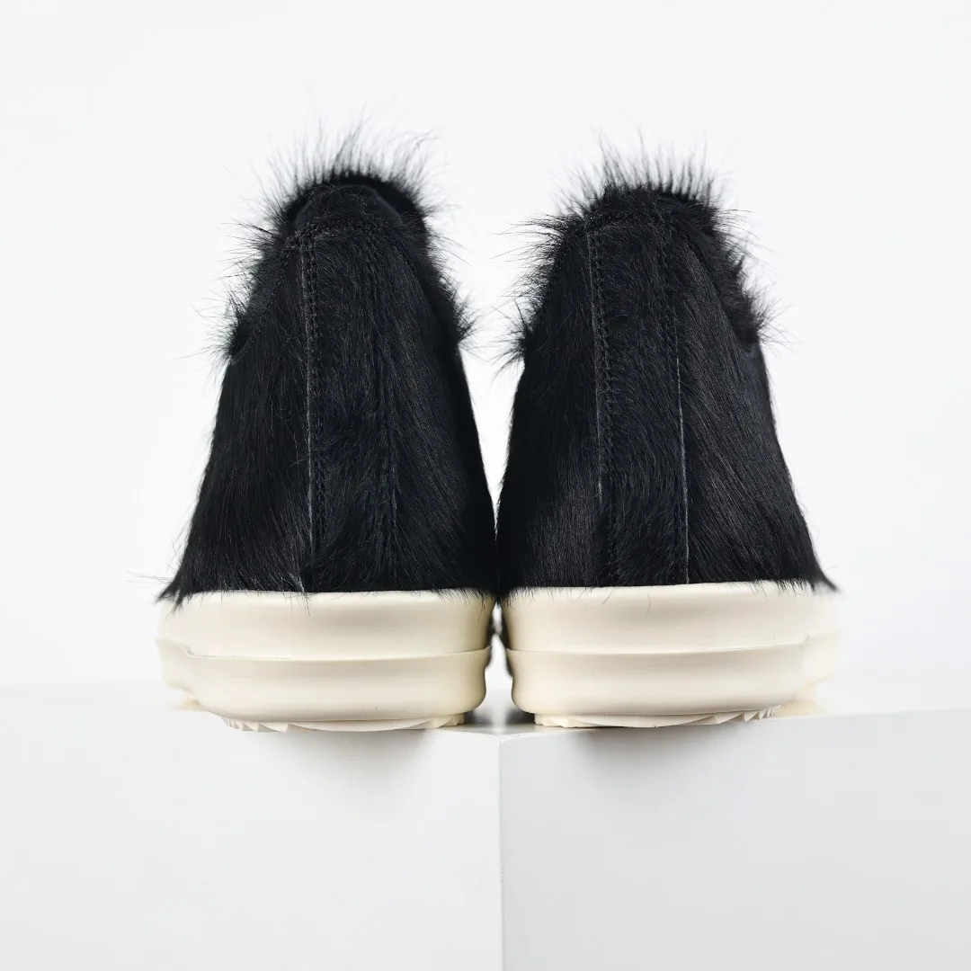 Rick Owens RO watermelon head horsehair sneakers - Detail view 8