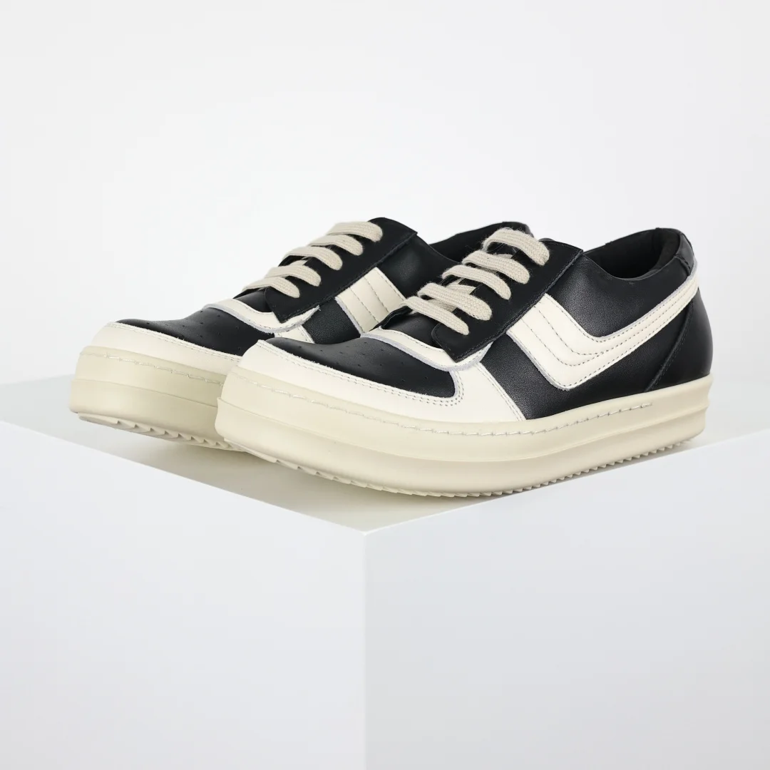 Rick Owens RO low-top inverted triangle casual sneakers - Detail view 1