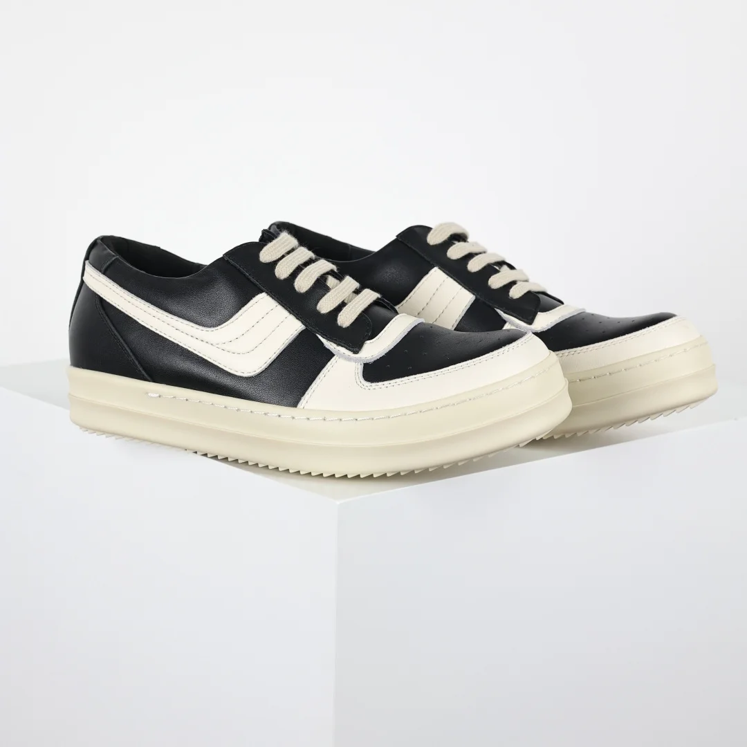 Rick Owens RO low-top inverted triangle casual sneakers - Detail view 3