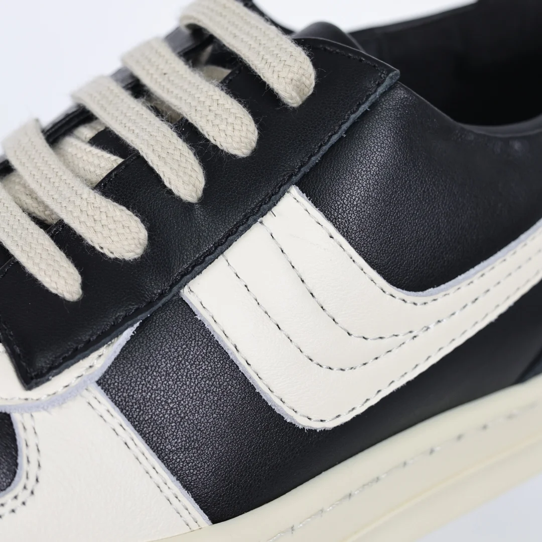 Rick Owens RO low-top inverted triangle casual sneakers - Detail view 6