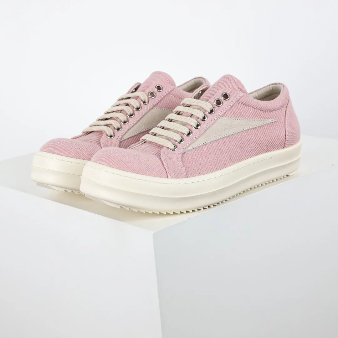 Rick Owens Ro canvas pink sneakers - Detail view 2