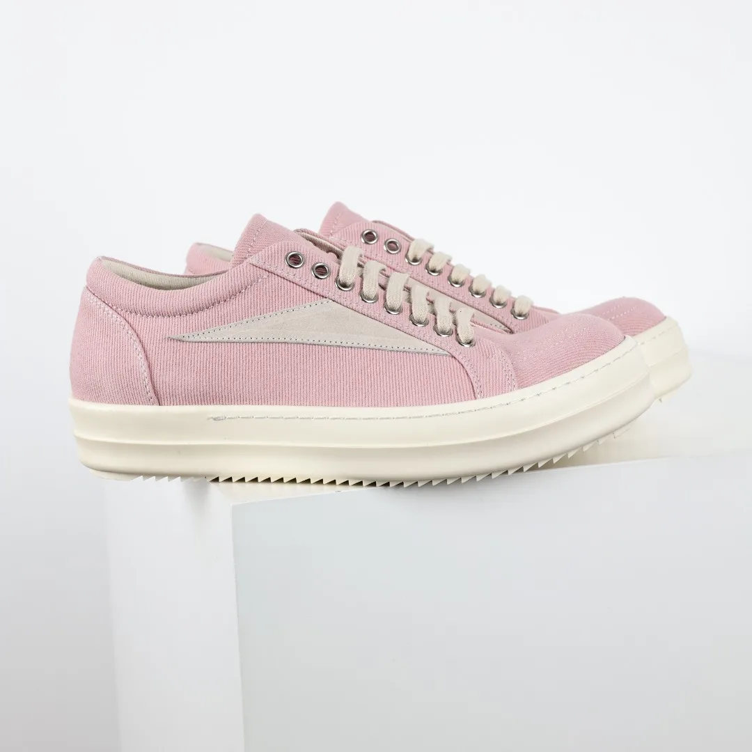 Rick Owens Ro canvas pink sneakers - Detail view 3