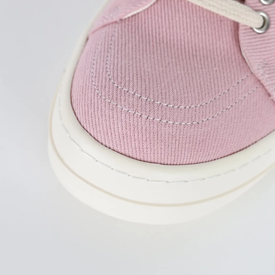 Rick Owens Ro canvas pink sneakers - Detail view 5