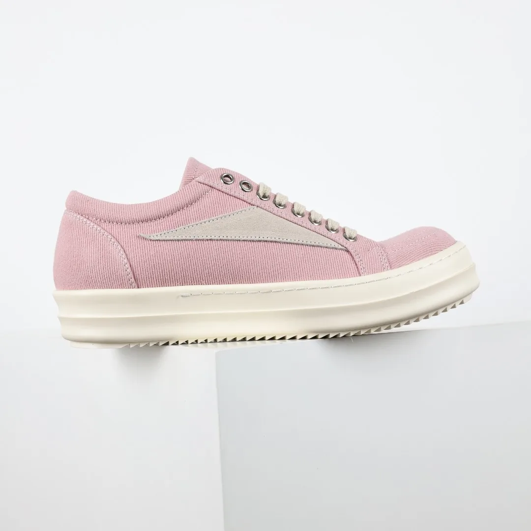 Rick Owens Ro canvas pink sneakers - Detail view 7