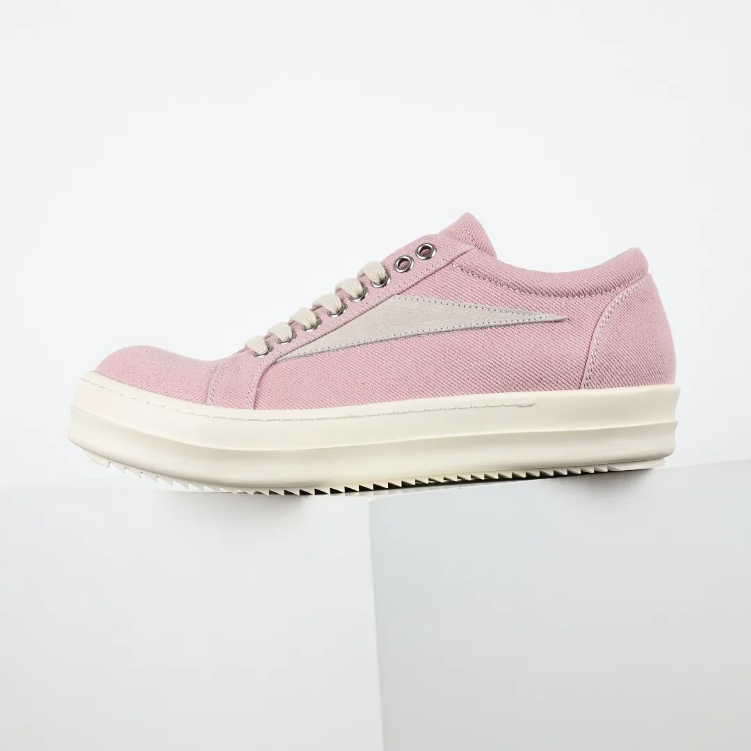 Rick Owens Ro canvas pink sneakers - Detail view 9