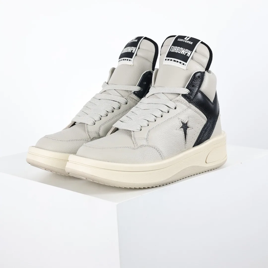 Rick Owens Platform High-Top Casual Sneakers - Detail view 2