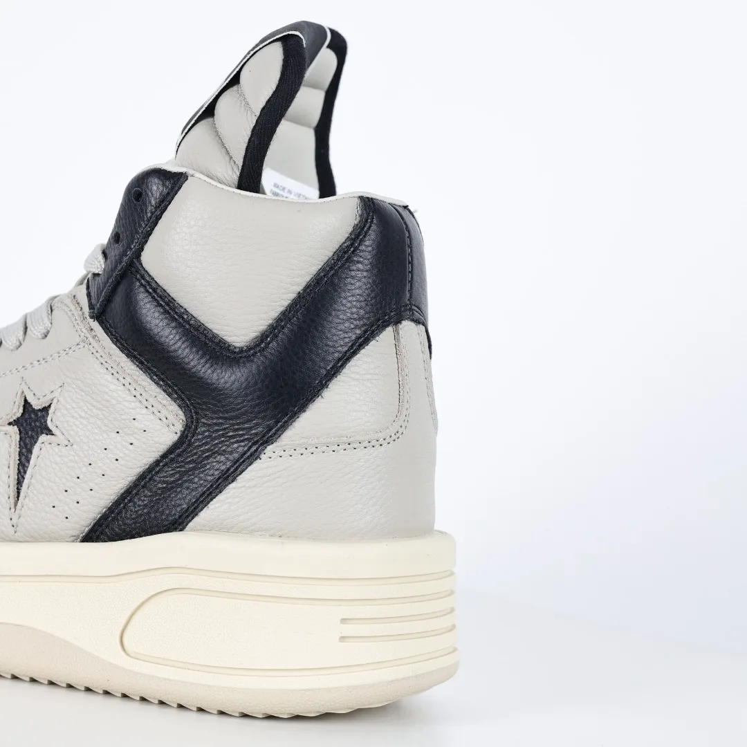 Rick Owens Platform High-Top Casual Sneakers - Detail view 4