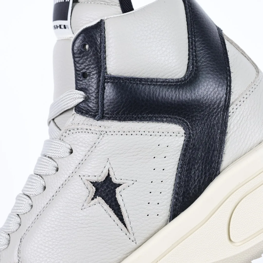 Rick Owens Platform High-Top Casual Sneakers - Detail view 6